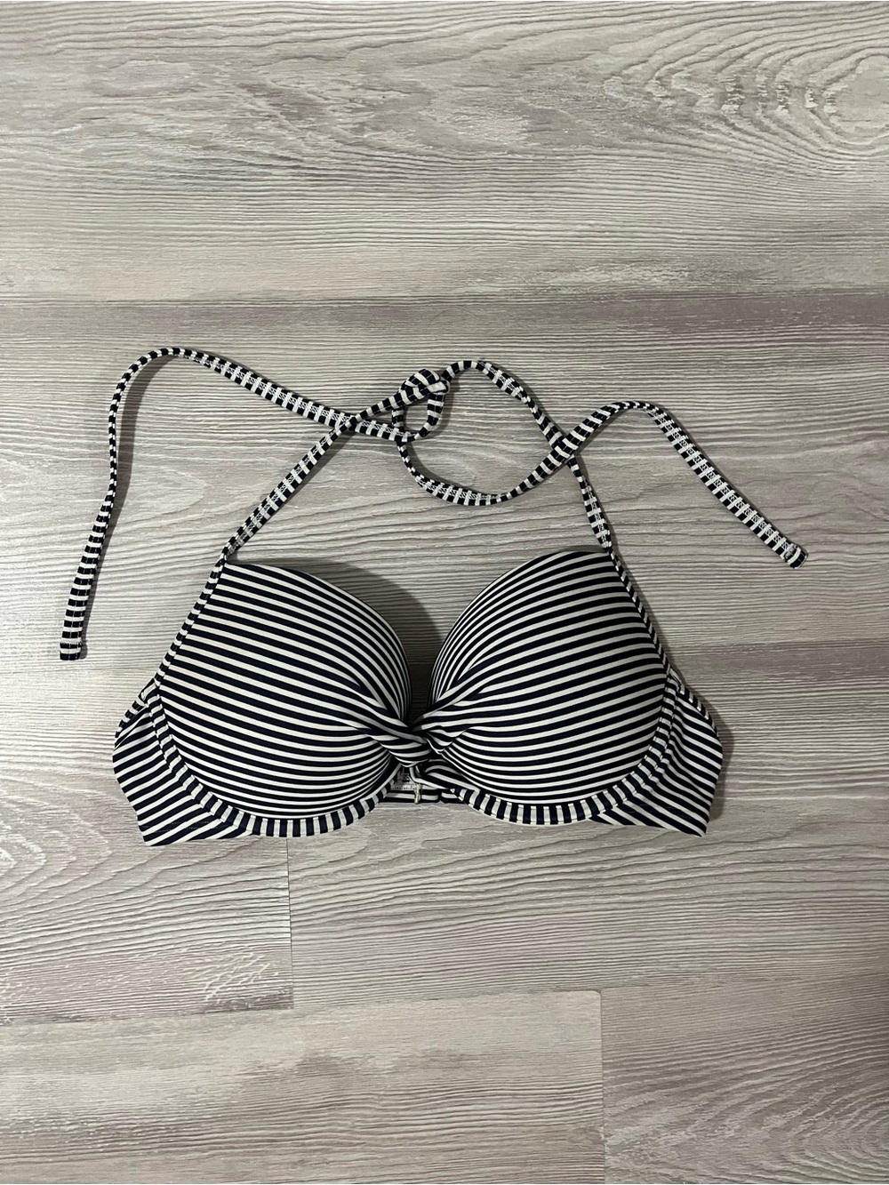 Aerie Striped Bikini Top size 34C